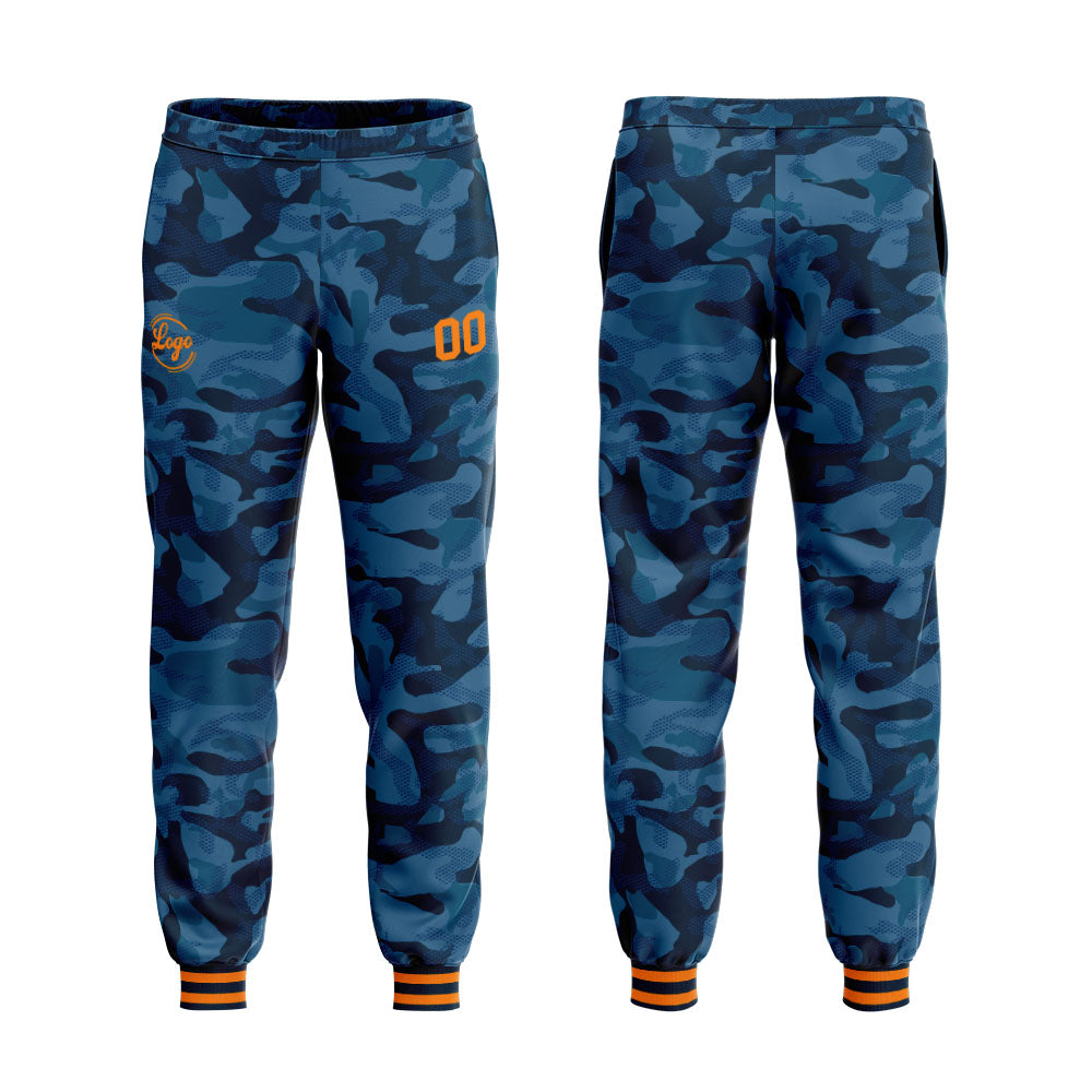 Benutzerdefiniert Tarnung Sport Jersey Satz Trainingsanzug Zur Seite fahren Kapuzenpullover Oberteile und Hose Satz Marine