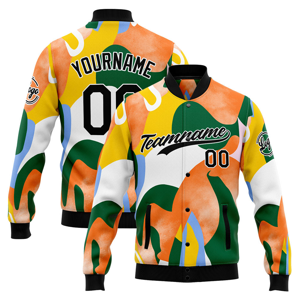 Personalisiert Benutzerdefiniert Jacke Anpassen Ihr Teamname, Logo und Nummer