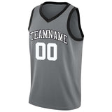 Benutzerdefinierte Authentisch  Basketball Trikot Kelly Grün-Gold-Weiß