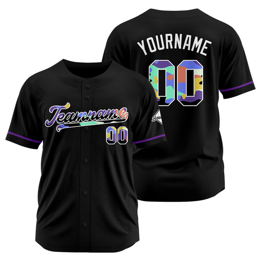 Benutzerdefinierte Authentisch Baseball Schwarz