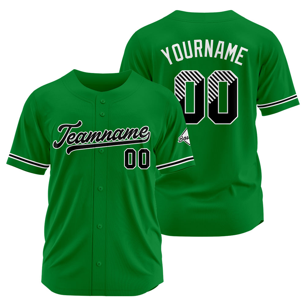 Benutzerdefinierte Authentisch Baseball-Trikot Grün Netz