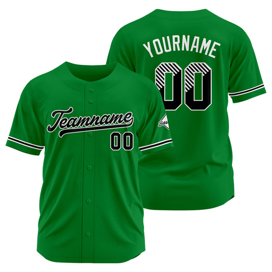 Benutzerdefinierte Authentisch Baseball-Trikot Grün Netz