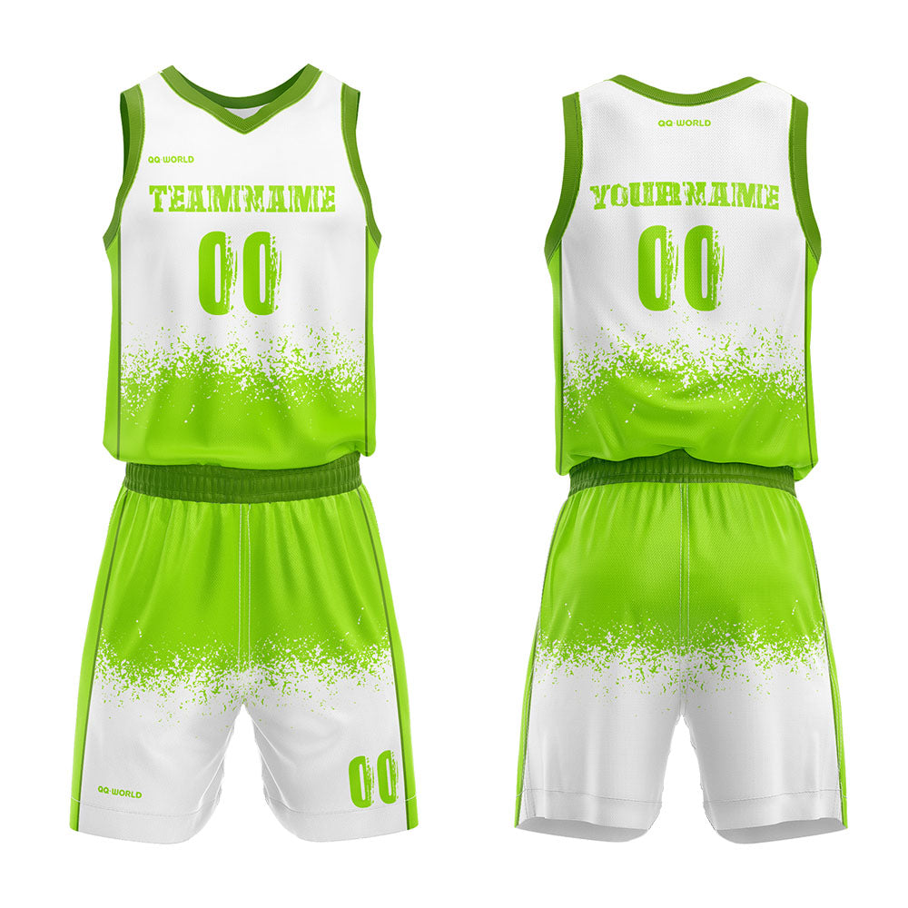 Benutzerdefiniert Personalisierte gesprenkelt Basketball-Anzug