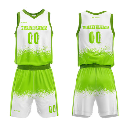 Benutzerdefiniert Personalisierte gesprenkelt Basketball-Anzug