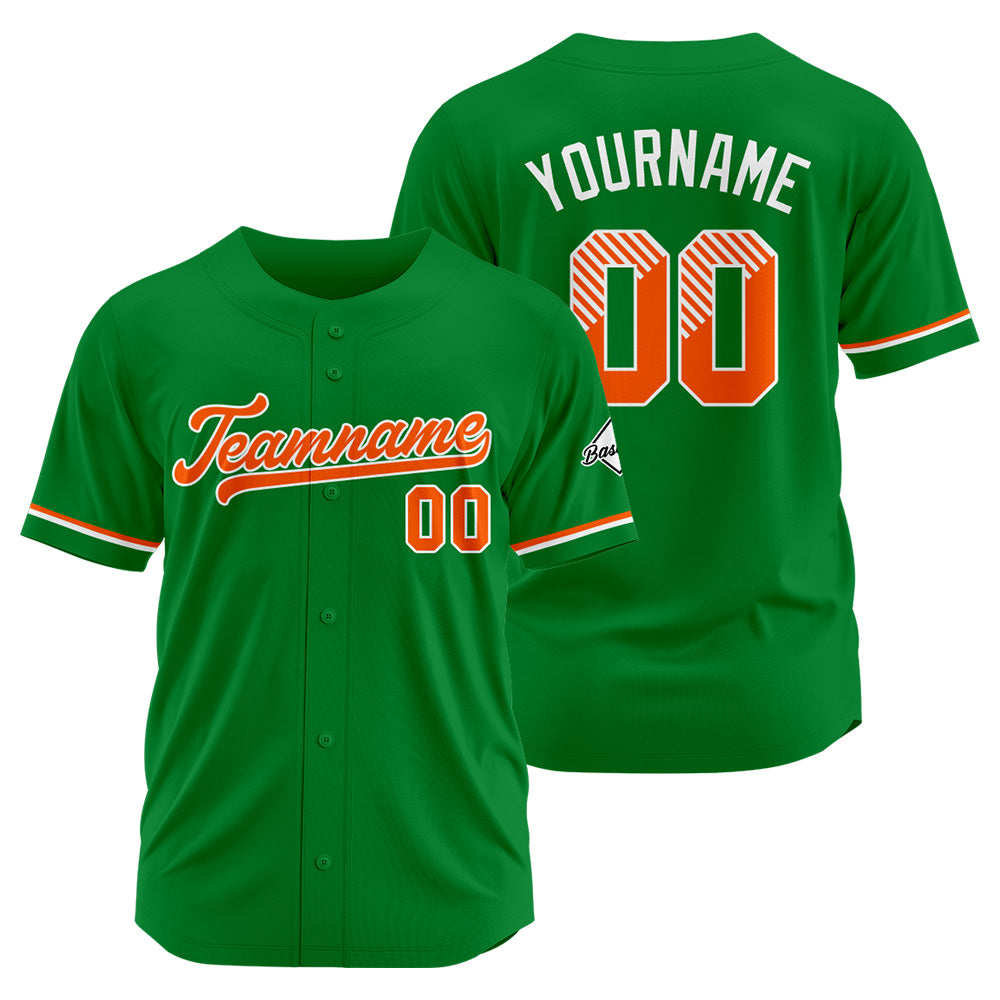 Benutzerdefinierte Authentisch Baseball-Trikot Grün Netz