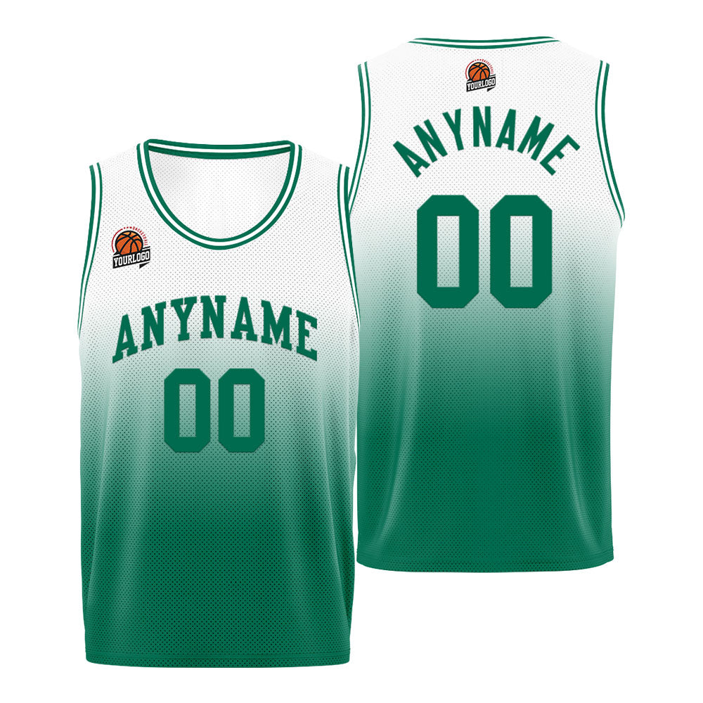 Benutzerdefinierte Basketball Jersey personalisiert genäht Name&Number&Logo Schwarz&Grün