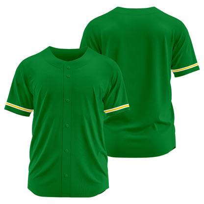 Benutzerdefinierte Authentisch Baseball-Trikot Grün Netz