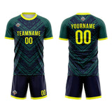 Benutzerdefinierte Fußball Trikots für Männer Frauen Personalisierte Fußball Uniformen für Erwachsene und Kind Marine-Grün