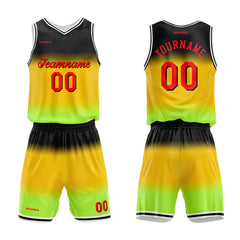 Benutzerdefinierter Gradient Basketballanzug für Erwachsene und Kinder Personalisiertes Trikot