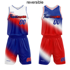 Benutzerdefinierter Reversible Basketballanzug für Erwachsene und Kinder Personalisiertes Trikot