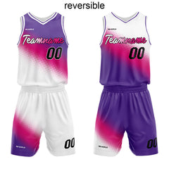 Benutzerdefinierter Reversible Basketballanzug für Erwachsene und Kinder Personalisiertes Trikot