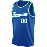 Benutzerdefiniert Authentisch Basketball Jersey 50-schwarz-blau-petrol