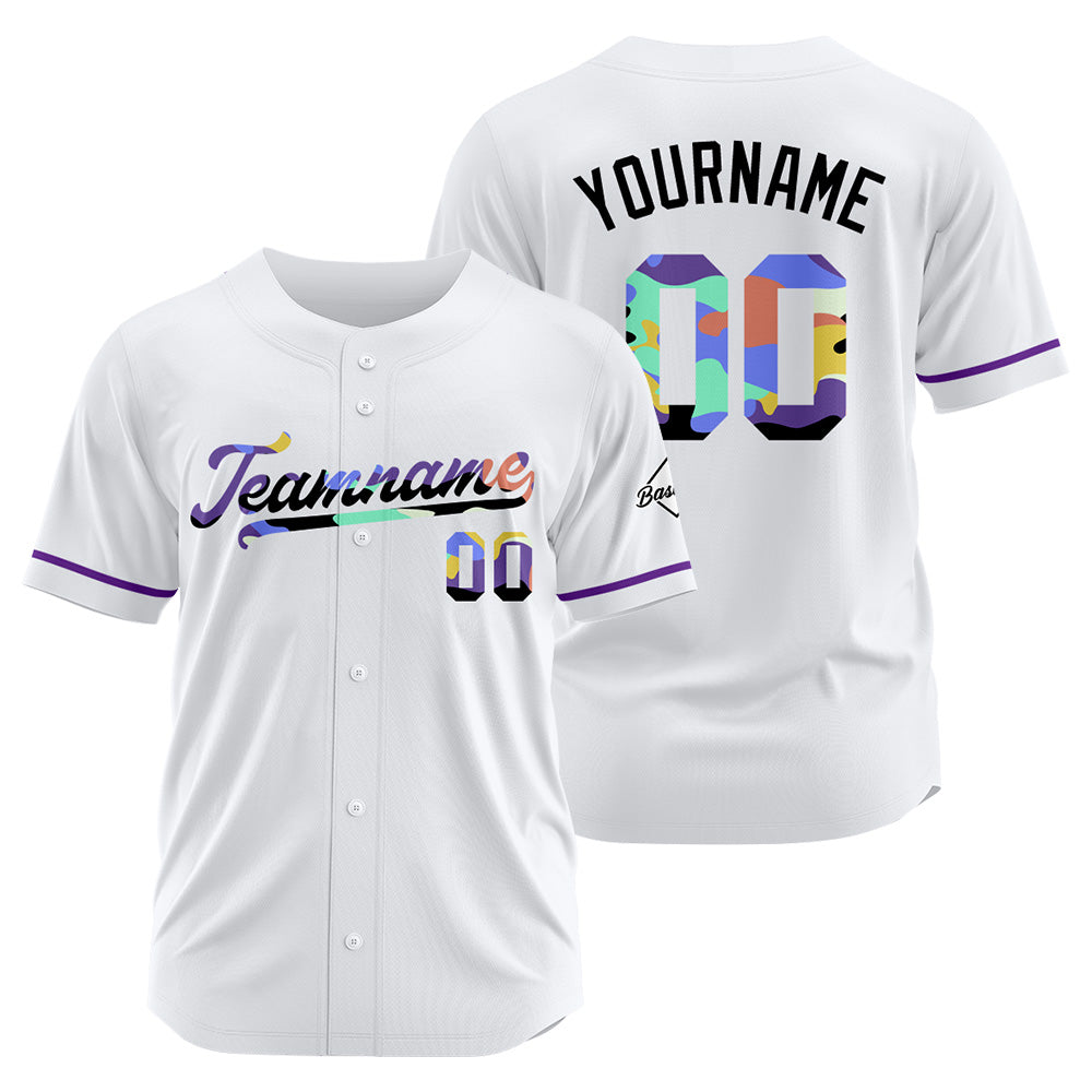 Benutzerdefinierte Authentisch Baseball Weiß