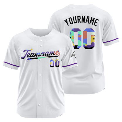 Benutzerdefinierte Authentisch Baseball Weiß