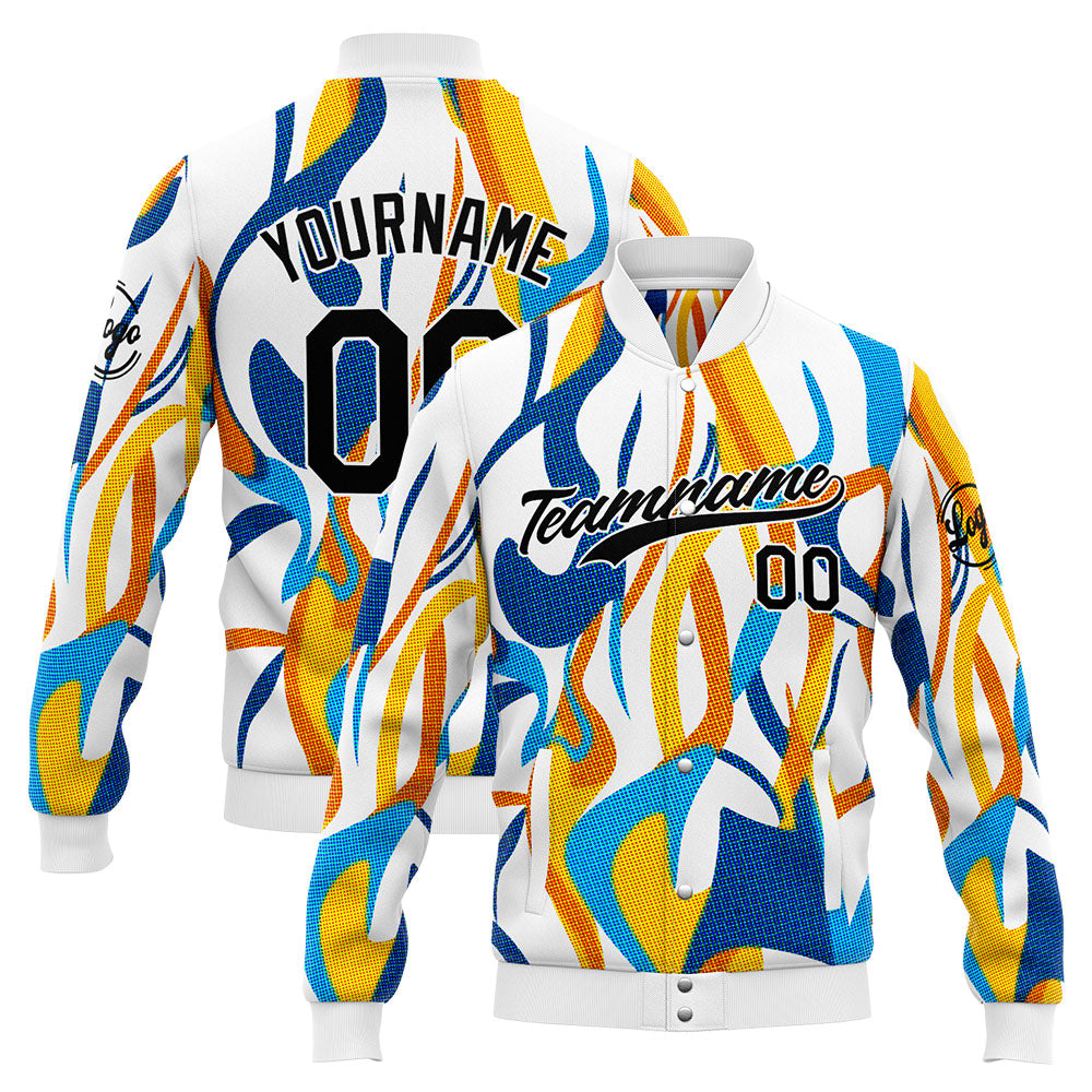 Personalisiert Benutzerdefiniert Jacke Anpassen Ihr Teamname, Logo und Nummer
