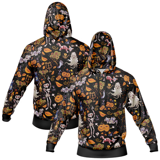 Benutzerdefinierter personalisierter Halloween-Hoodie für Halloween-Langarm-Sweatshirts für Erwachsene und Kinder, leichte, lässige Pullover-Oberteile