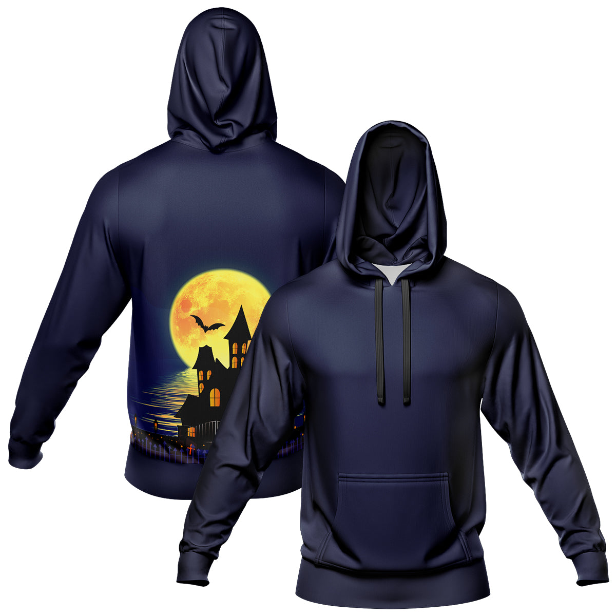 Benutzerdefinierter personalisierter Halloween-Hoodie für Halloween-Langarm-Sweatshirts für Erwachsene und Kinder, leichte, lässige Pullover-Oberteile