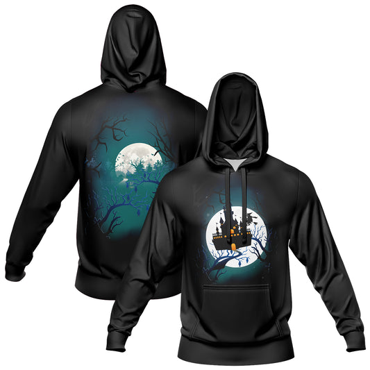 Benutzerdefinierter personalisierter Halloween-Hoodie für Halloween-Langarm-Sweatshirts für Erwachsene und Kinder, leichte, lässige Pullover-Oberteile