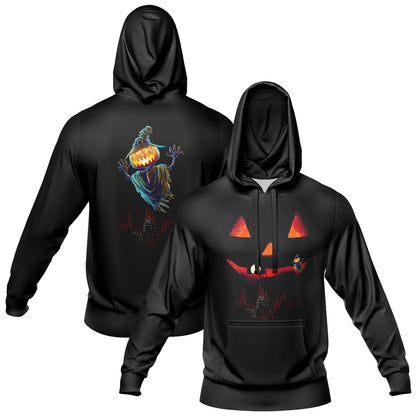 Benutzerdefinierter personalisierter Halloween-Hoodie für Halloween-Langarm-Sweatshirts für Erwachsene und Kinder, leichte, lässige Pullover-Oberteile