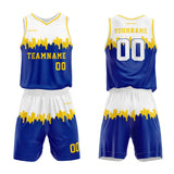 Benutzerdefiniert Personalisierte Stadtsilhouette Basketball-Anzug