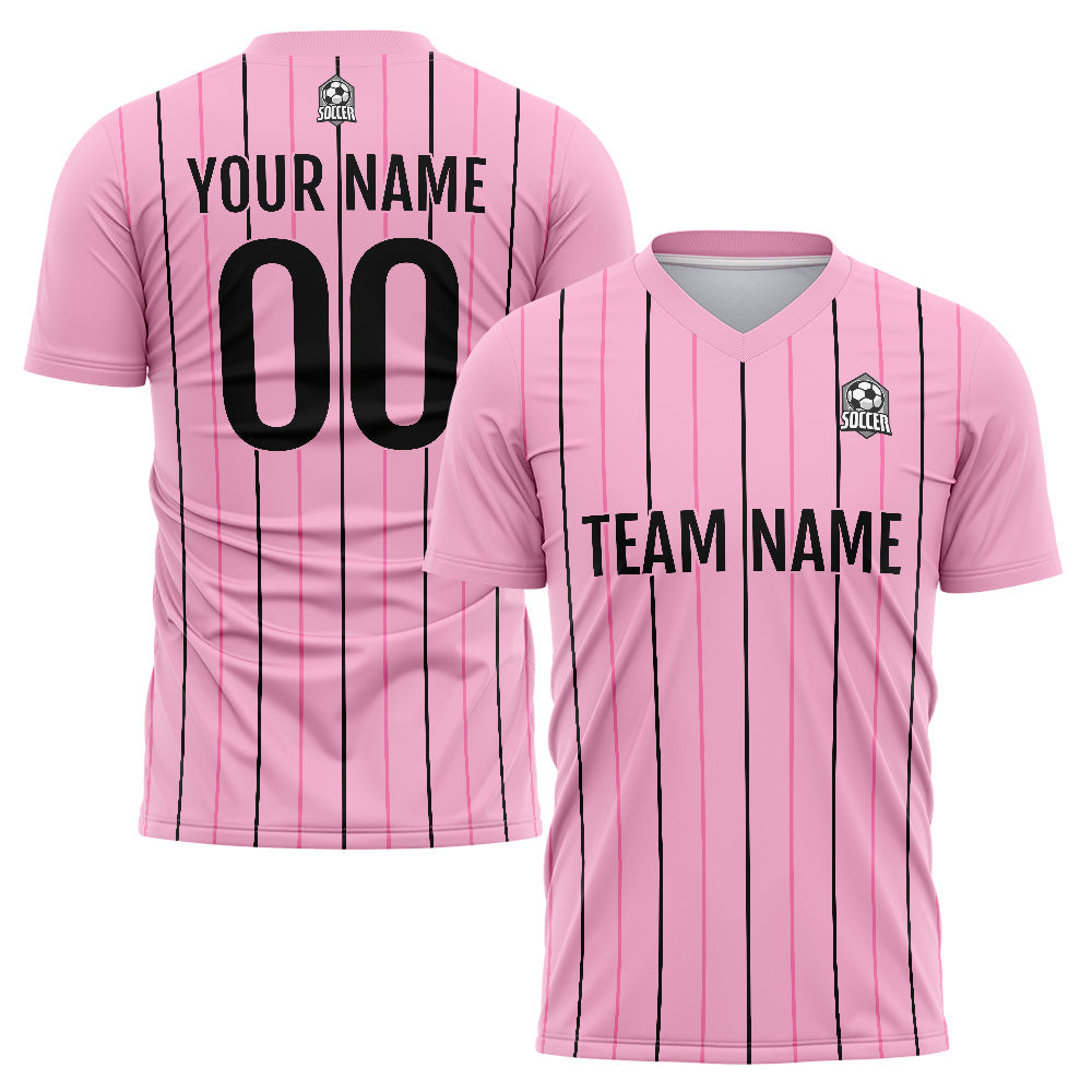 Benutzerdefinierte Fußball Trikots für Männer Frauen Personalisierte Fußball Uniformen für Erwachsene und Kind Rosa