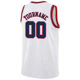 Benutzerdefinierte Authentisch  Basketball Trikot Aqua-Weiß-Rot