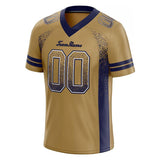 Benutzerdefinierte Authentisch Drift Mode Fußball Jersey Marine-Gold Gittergewebe