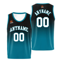 Benutzerdefinierte Basketball Jersey personalisiert genäht Name&Number&Logo Lila&Aqua