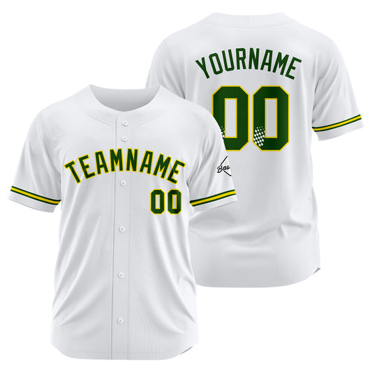 Benutzerdefinierte Authentisch Baseball-Trikot Weiss Netz