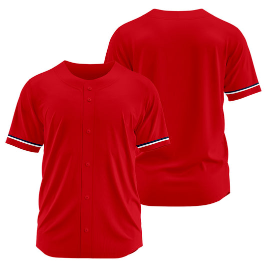 Benutzerdefinierte Authentisch Baseball-Trikot Rot Netz