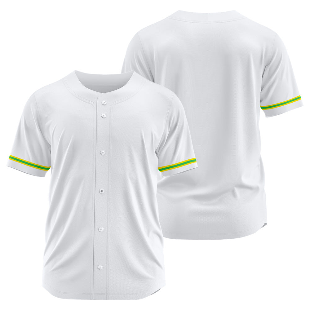 Benutzerdefinierte Authentisch Baseball-Trikot Weiss Netz