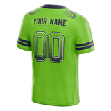 Benutzerdefinierte Authentisch Drift Mode Fußball Jersey Marine-Neon Grün Gittergewebe