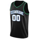 Benutzerdefinierte Authentisch Basketball Trikot Weiß-Königlich-Kelly Grün