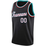 Benutzerdefinierte Authentisch Basketball Trikot Marine-Hellblau