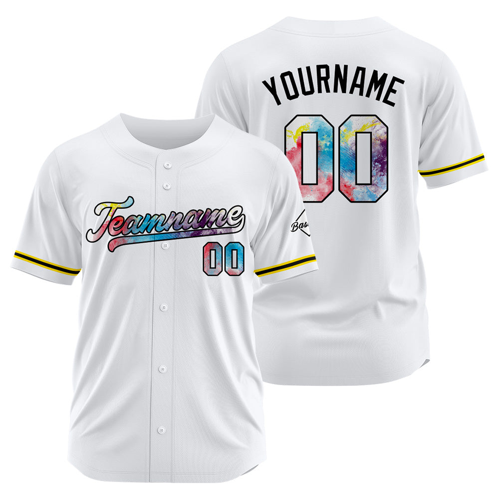 Benutzerdefinierte Authentisch Baseball Weiß