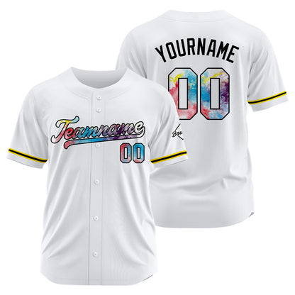 Benutzerdefinierte Authentisch Baseball Weiß