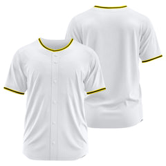 Benutzerdefinierte Authentisch Baseball-Trikot Weiss Netz