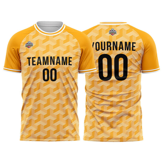 Benutzerdefinierte Fußball Trikots für Männer Frauen Personalisierte Fußball Uniformen für Erwachsene und Kind Orange-Weiß