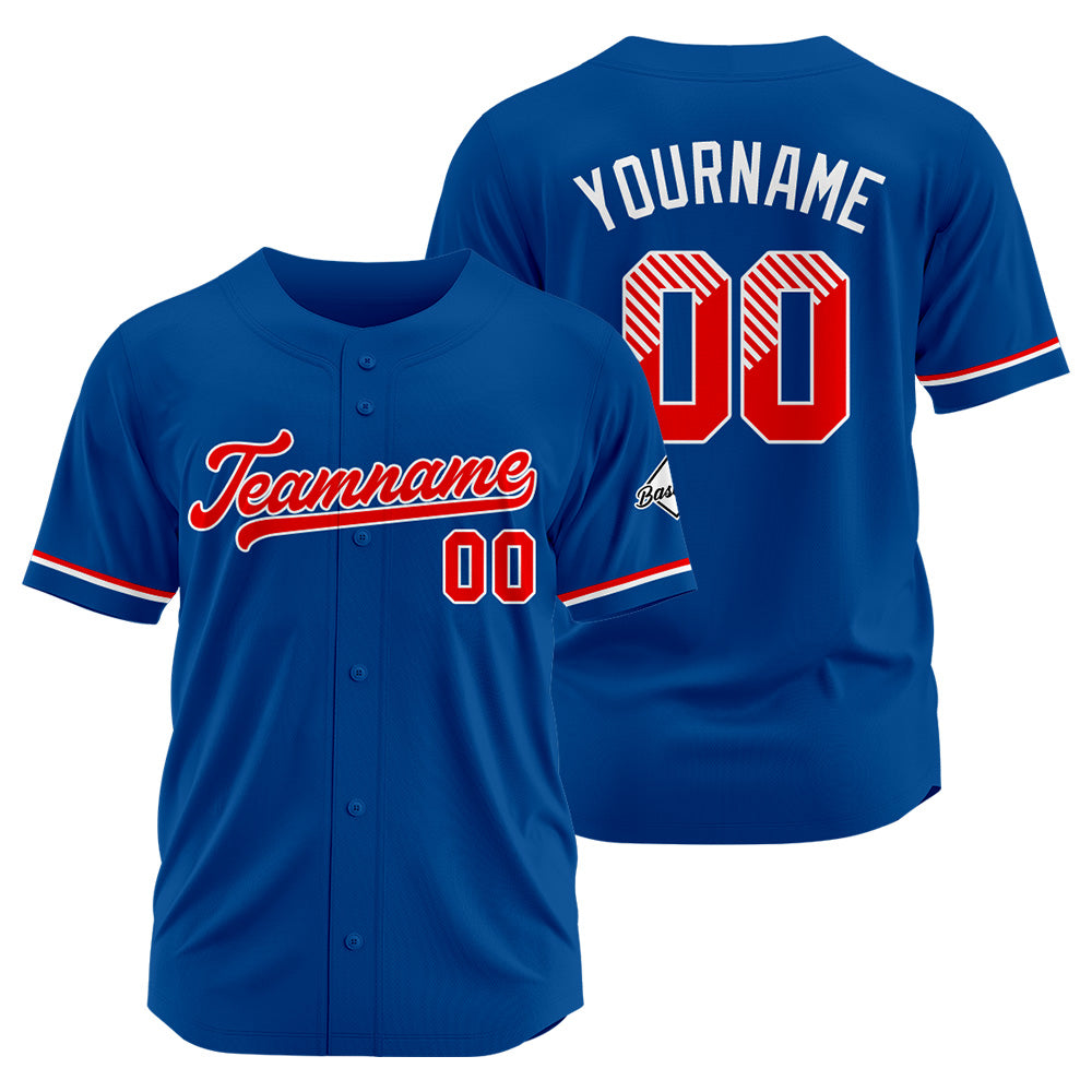 Benutzerdefinierte Authentisch Baseball-Trikot  königlich Netz