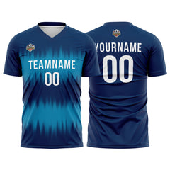 Benutzerdefinierte Fußball Trikots für Männer Frauen Personalisierte Fußball Uniformen für Erwachsene und Kind Marine-Teal