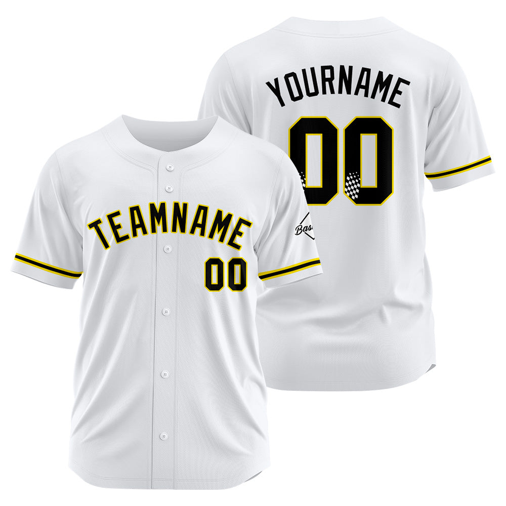 Benutzerdefinierte Authentisch Baseball-Trikot Weiss Netz