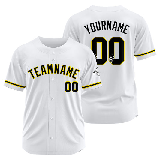 Benutzerdefinierte Authentisch Baseball-Trikot Weiss Netz
