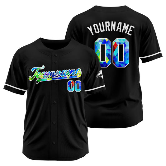 Benutzerdefinierte Authentisch Baseball Schwarz