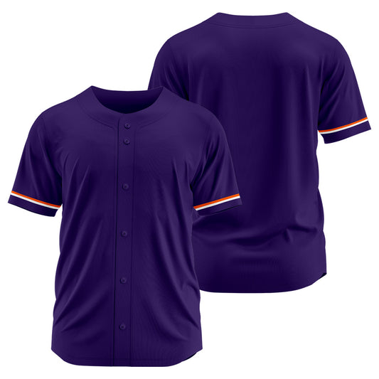 Benutzerdefinierte Authentisch Baseball-Trikot Lila Netz