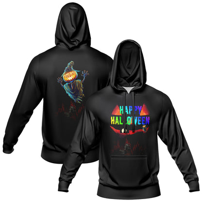 Benutzerdefinierter personalisierter Halloween-Hoodie für Halloween-Langarm-Sweatshirts für Erwachsene und Kinder, leichte, lässige Pullover-Oberteile