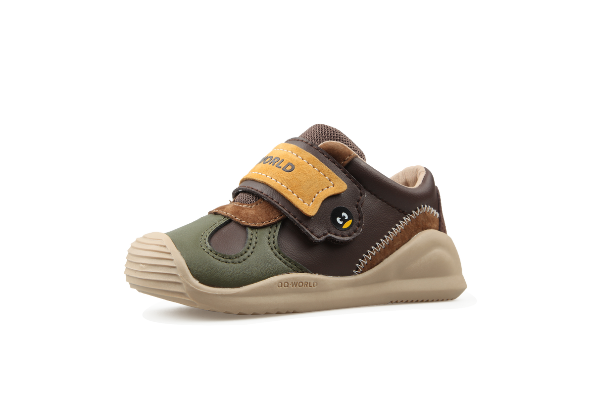 QQ.WORLD Neue Herbst Baby Atmungsaktive Mesh Step Front Schuhe Herren und Damen Schlüsselkleinkindschuhe QA0101