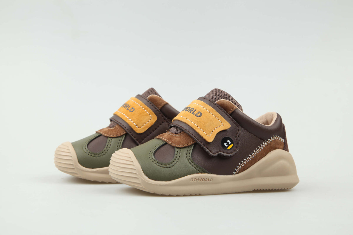QQ.WORLD Neue Herbst Baby Atmungsaktive Mesh Step Front Schuhe Herren und Damen Schlüsselkleinkindschuhe QA0101