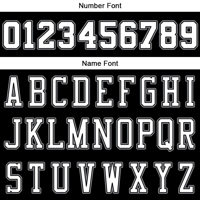 Benutzerdefinierte Authentisch  Basketball Trikot Schwarz-Weiß-Grau