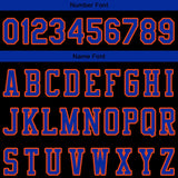 Benutzerdefinierte Authentisch Sweatshirt-Kapuzenpulli Schwarz-Blau-Orange