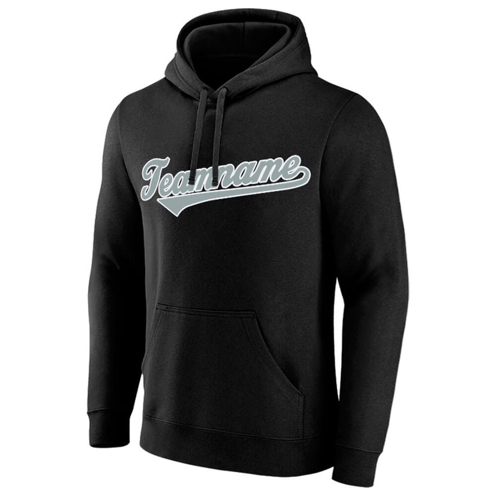 Benutzerdefinierte Authentisch Sweatshirt-Kapuzenpulli Marine-Weiß